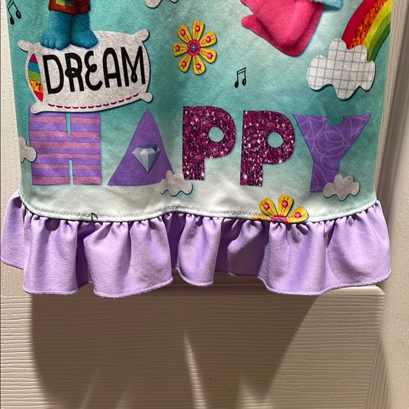 DreamWorks Trolls Kids Pajamas - Turquoise and Purple - Picture 5 of 5